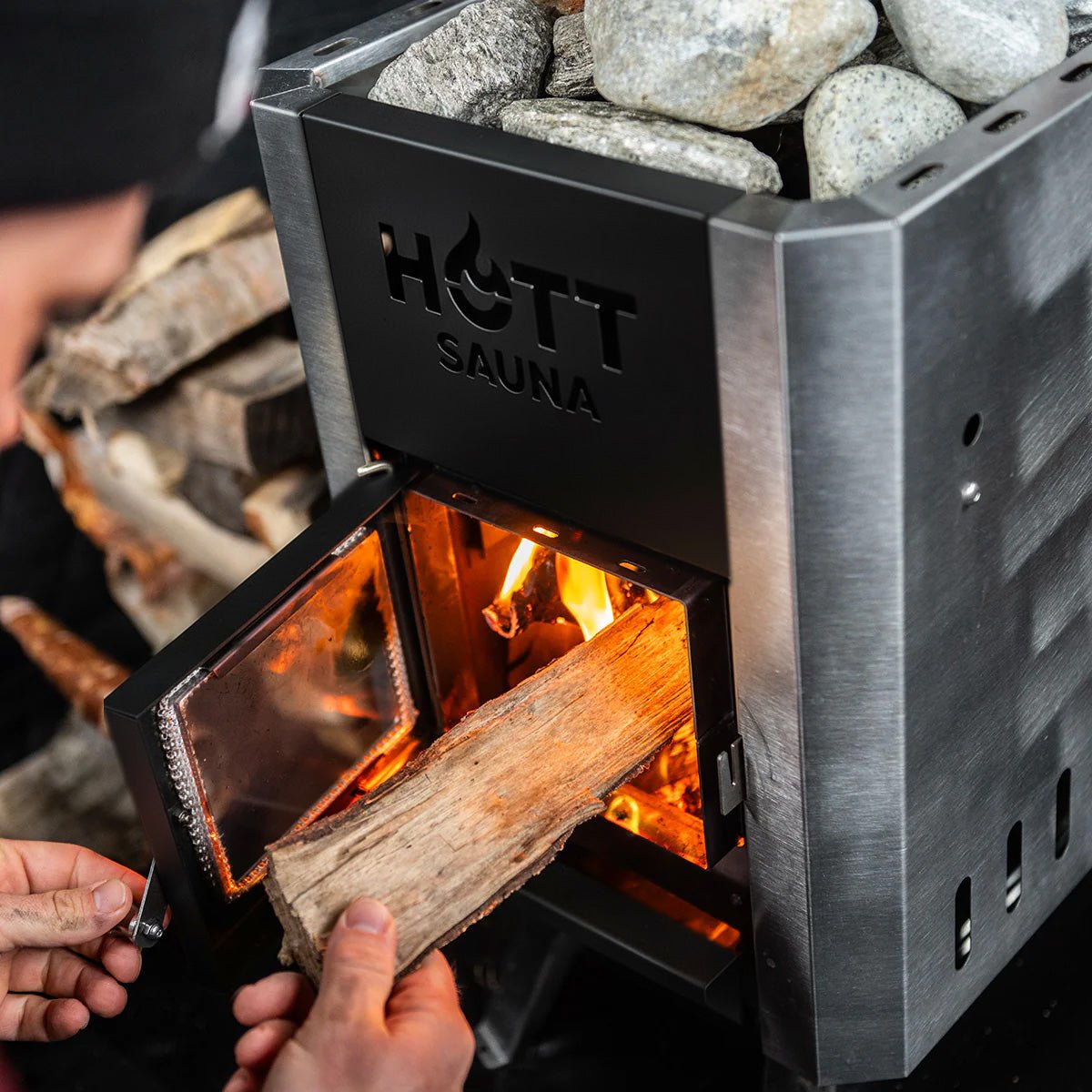 Bastukamin ❘ The Beast ❘ Inkl. bärväska - Hott Sauna - Sauna tent - Bastutält