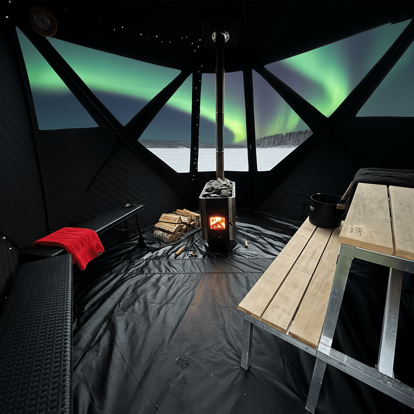 Bastutält Flamman ❘ Paket - Hott Sauna - Sauna tent - Bastutält