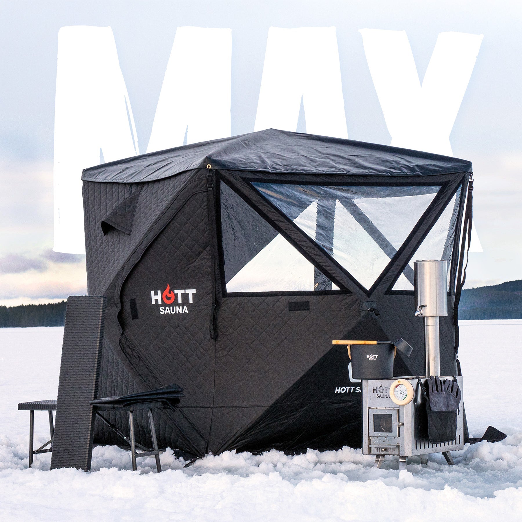 Bastutält Glöden ❘ MAX - Hott Sauna - Sauna tent - Bastutält