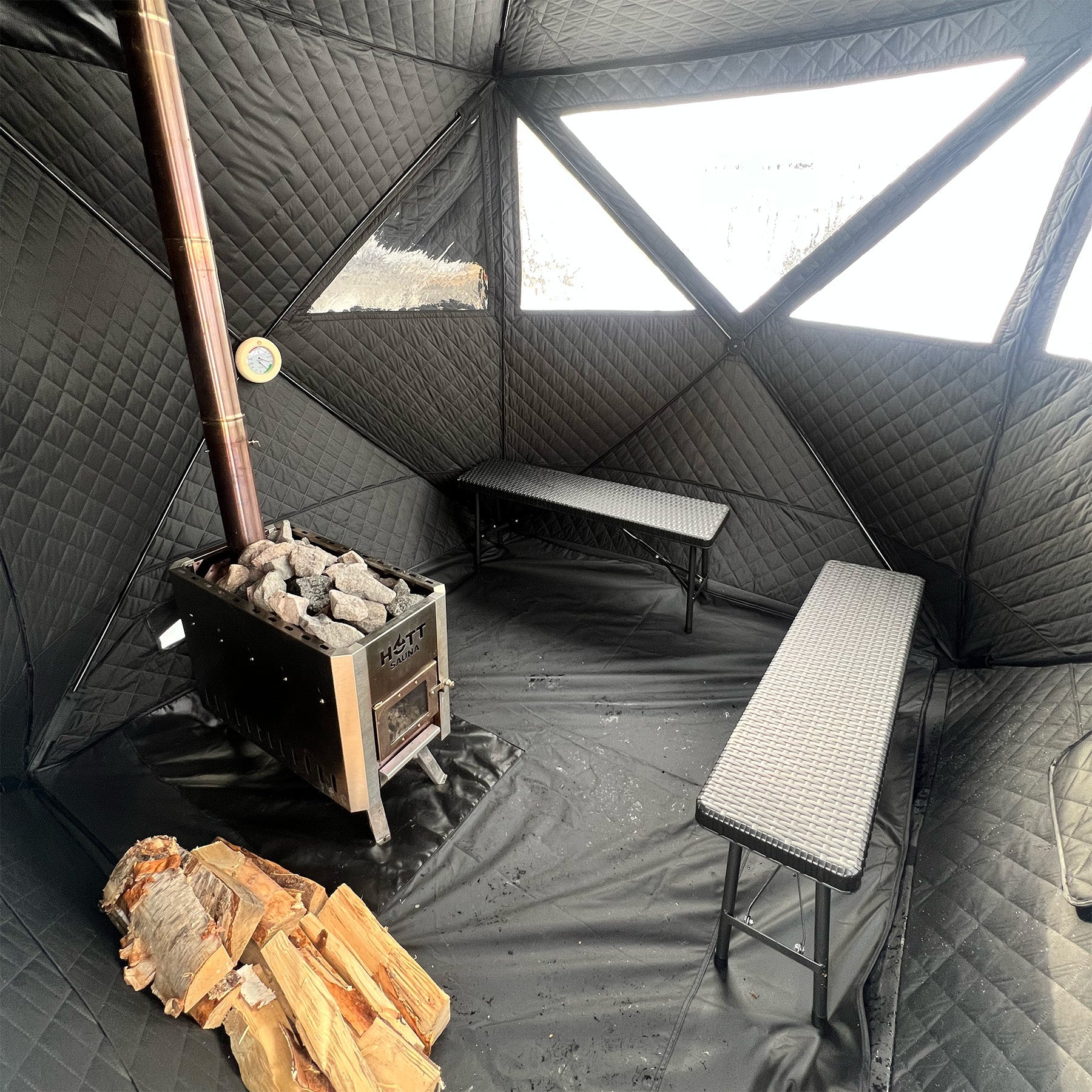 Bastutält Glöden ❘ MAX - Hott Sauna - Sauna tent - Bastutält