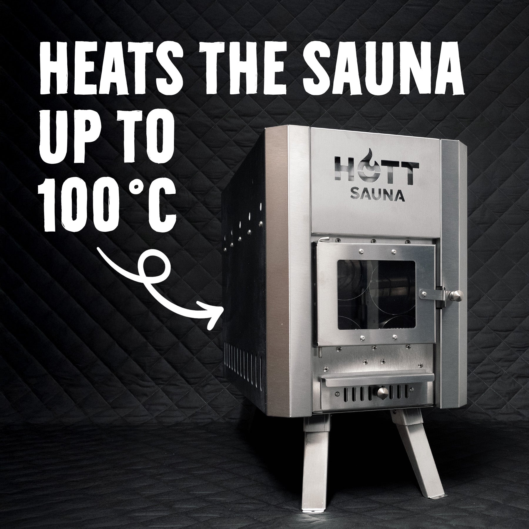 Bastutält Glöden ❘ MAX - Hott Sauna - Sauna tent - Bastutält