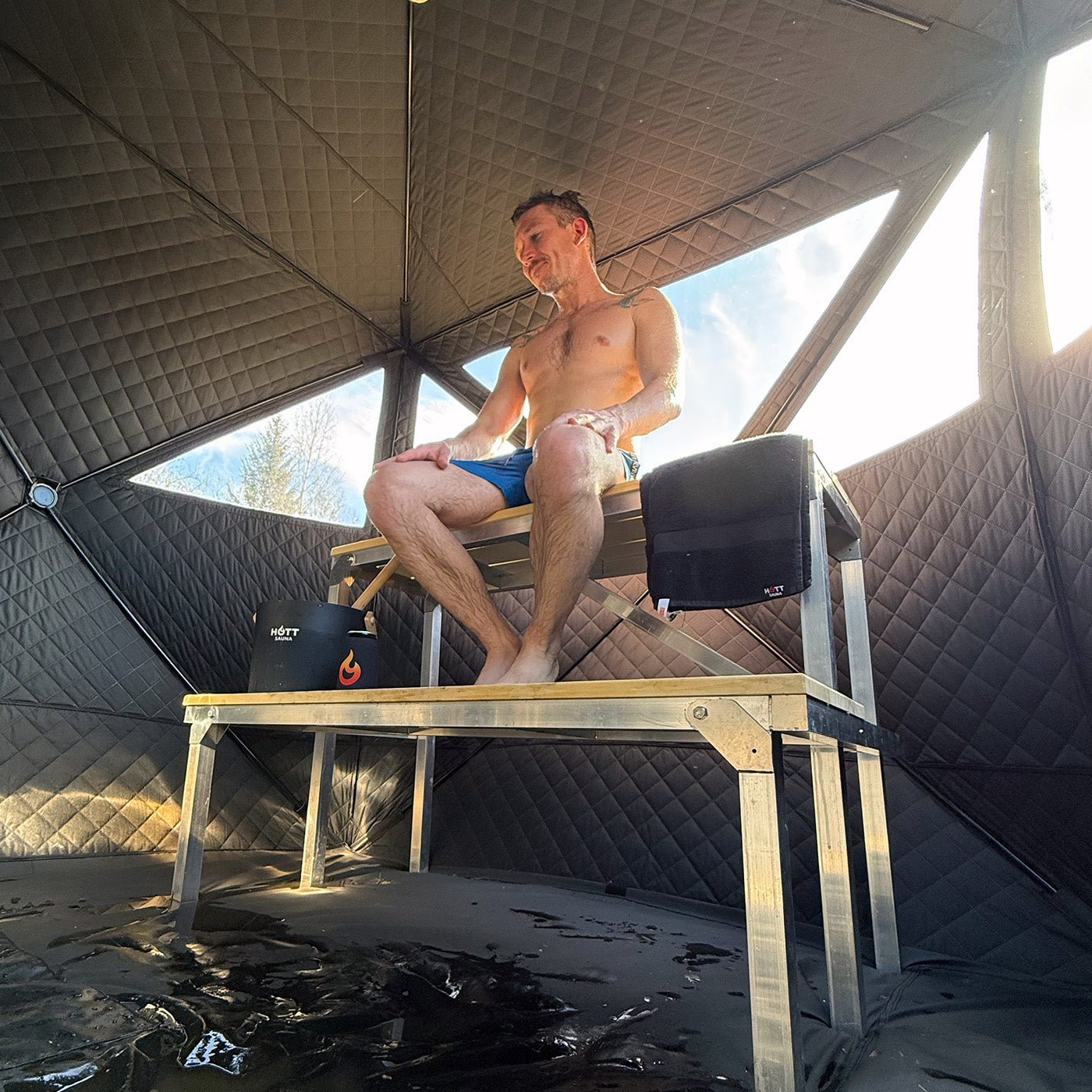 Bastutält Glöden ❘ MAX - Hott Sauna - Sauna tent - Bastutält