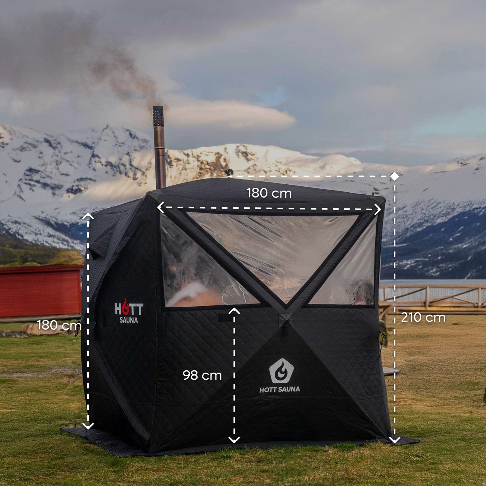 Bastutält Glöden ❘ MAX - Hott Sauna - Sauna tent - Bastutält