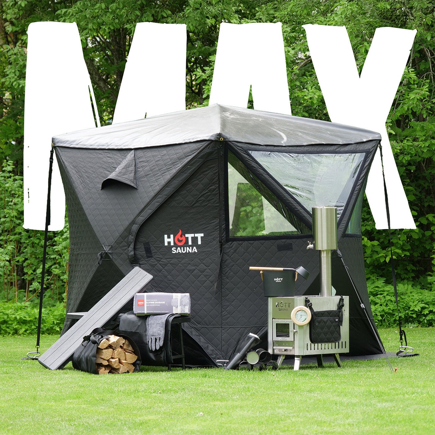 Bastutält Glöden ❘ MAX - Hott Sauna - Sauna tent - Bastutält