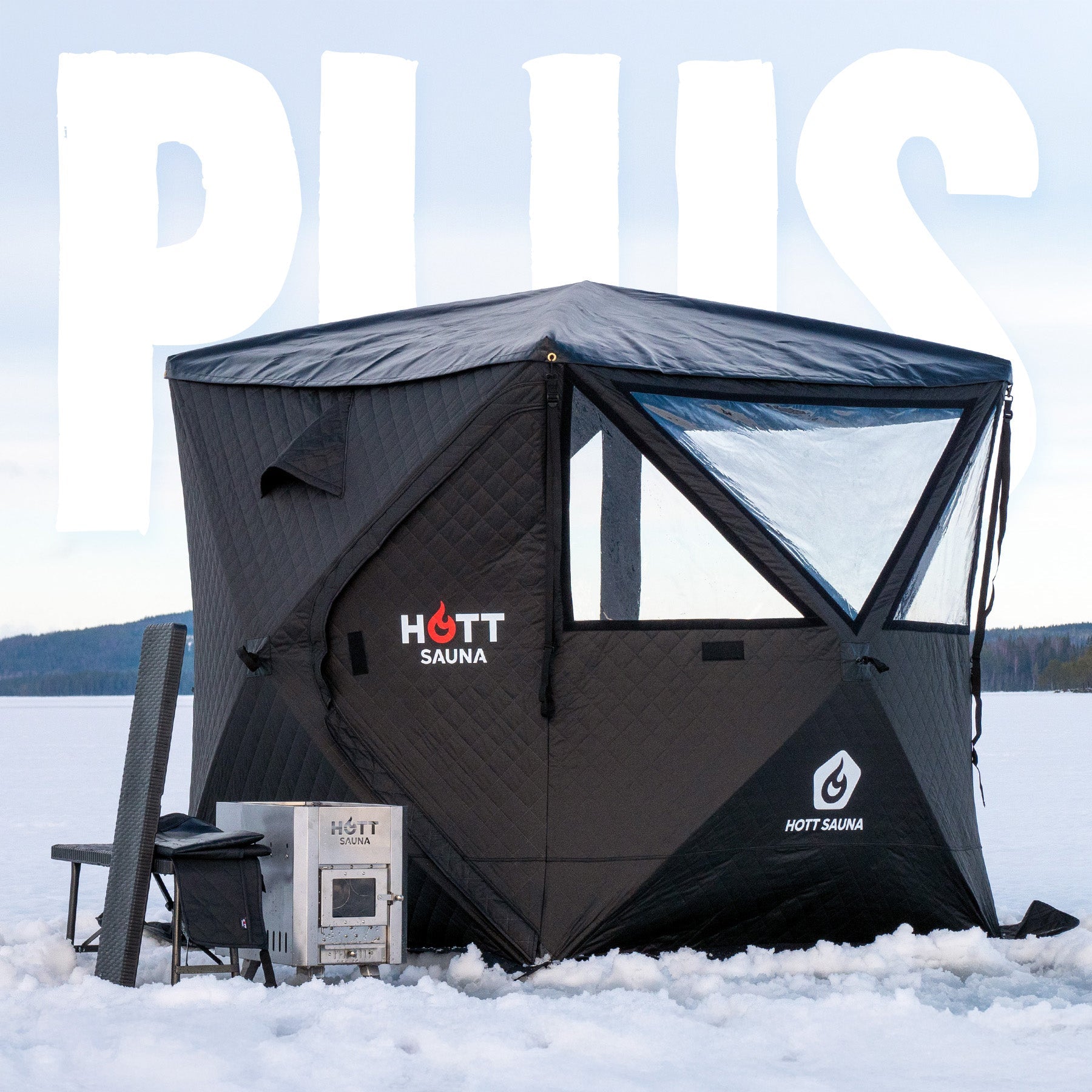 Bastutält Glöden ❘ PLUS - Hott Sauna - Sauna tent - Bastutält