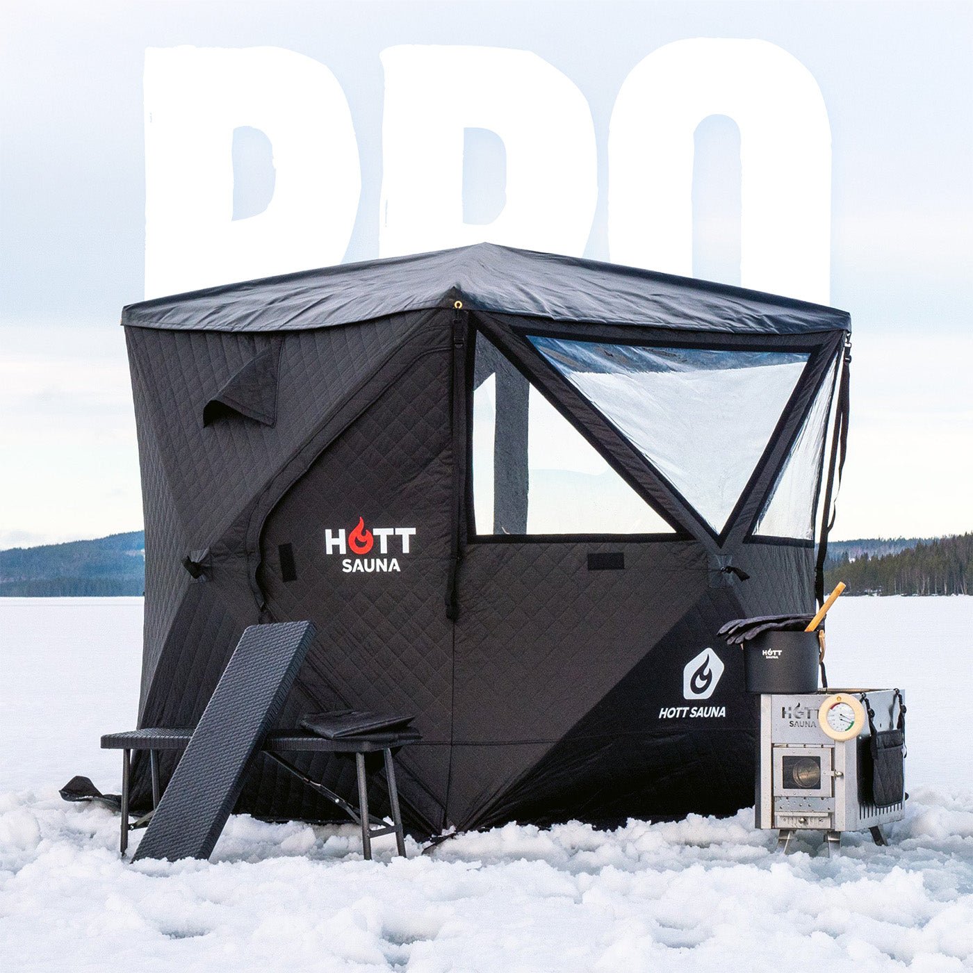 Bastutält Glöden ❘ PRO - Hott Sauna - Sauna tent - Bastutält