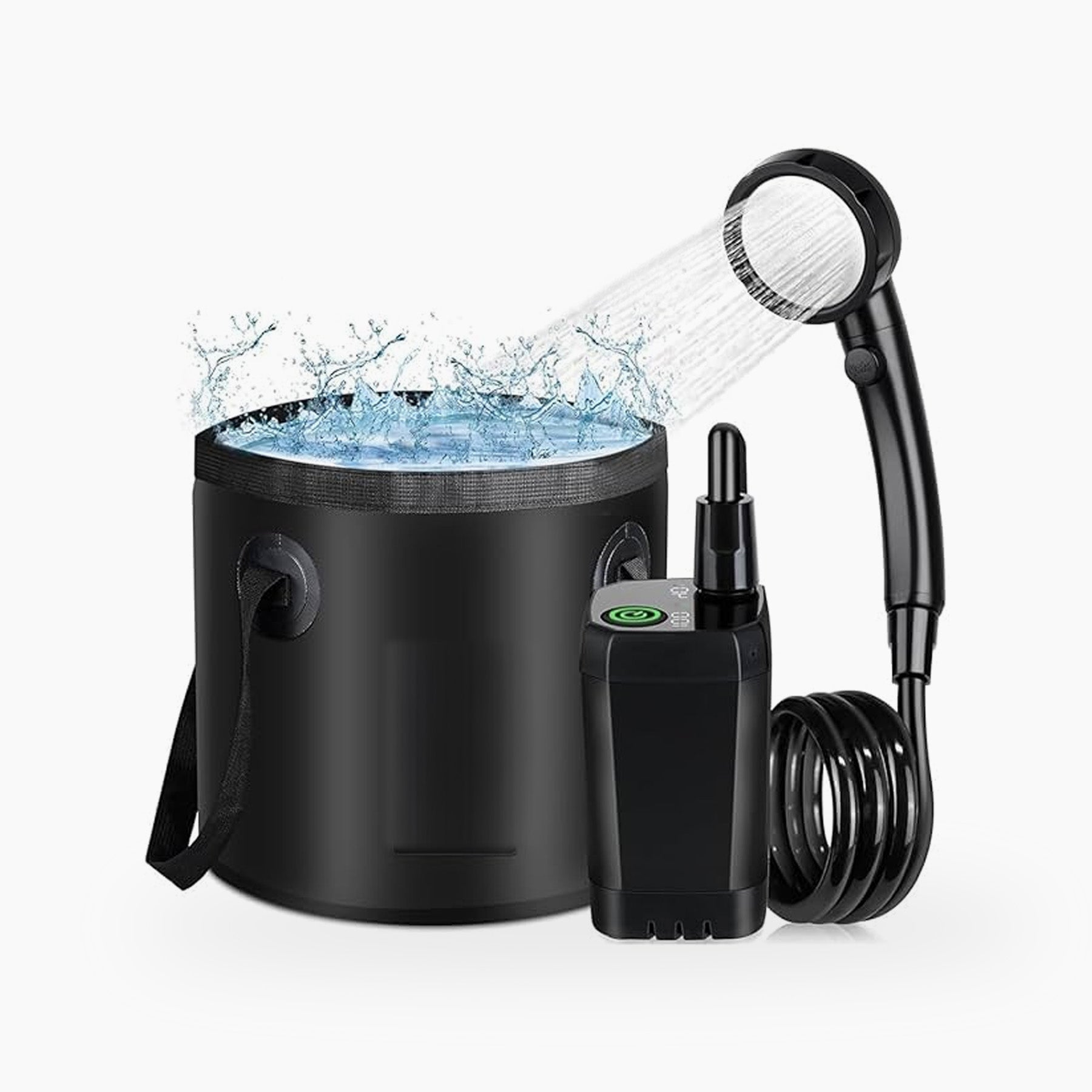 Portabel dusch med Hink - Hott Sauna - Sauna tent - Bastutält