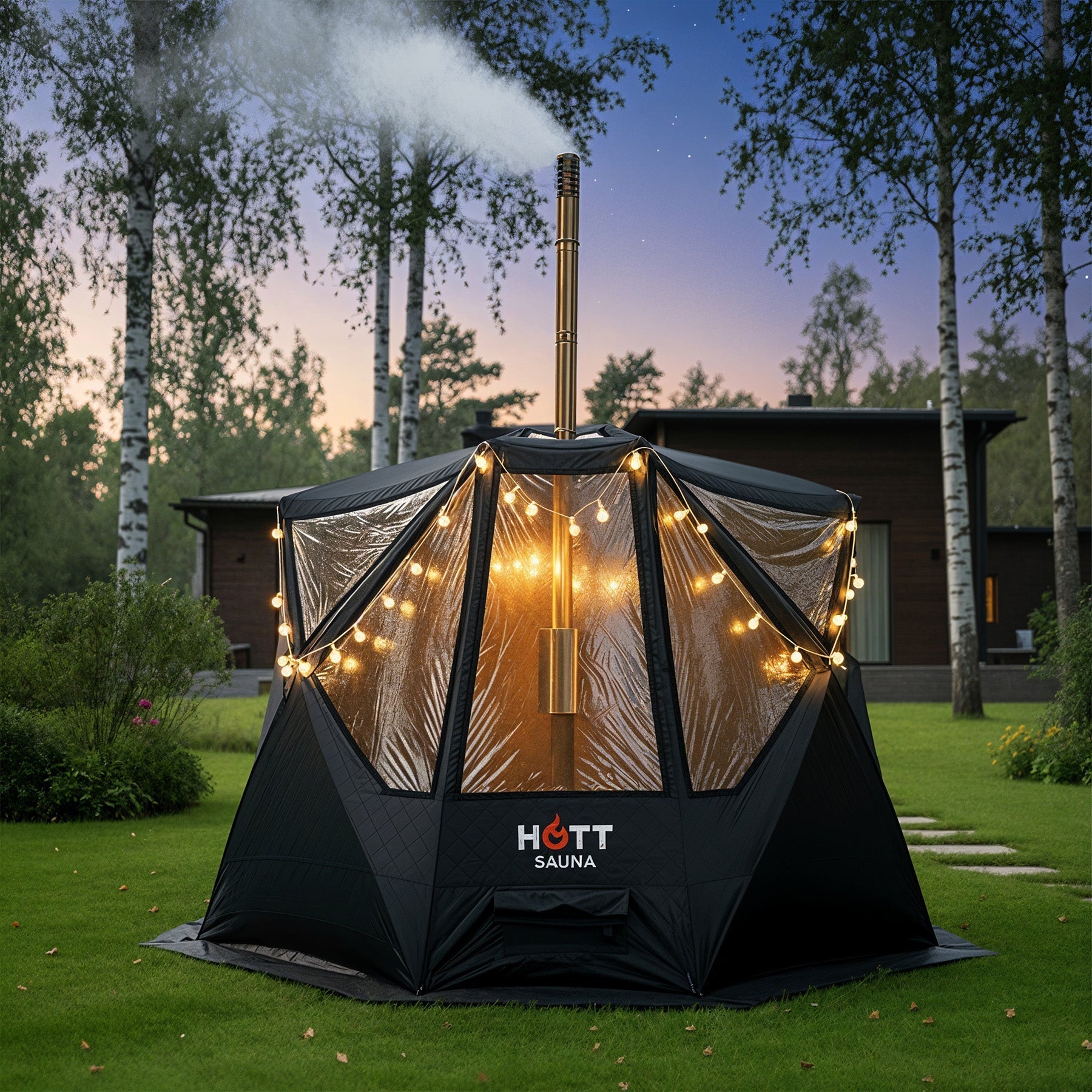 Bastutält Flamman ❘ Paket - Hott Sauna - Sauna tent - Bastutält