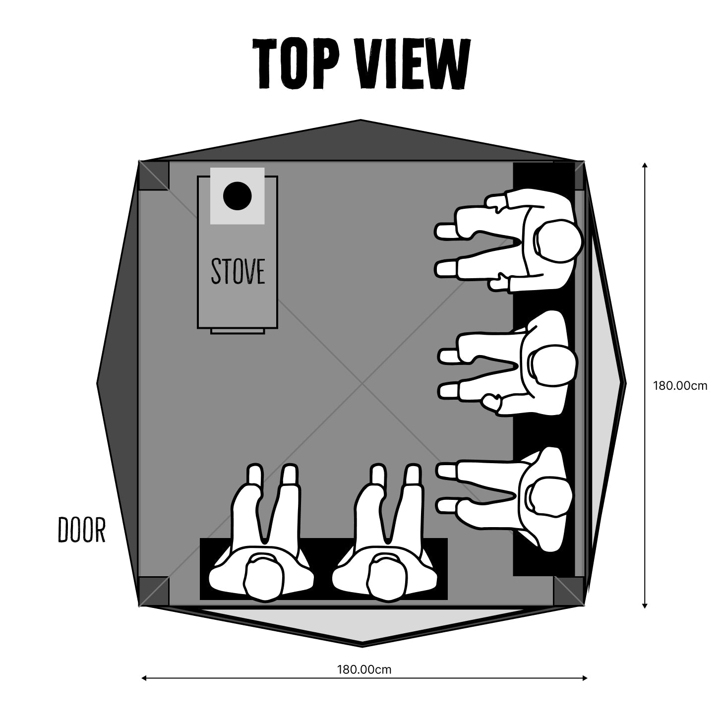 Bastutält Glöden | DELUXE - Hott Sauna - Sauna tent - Bastutält