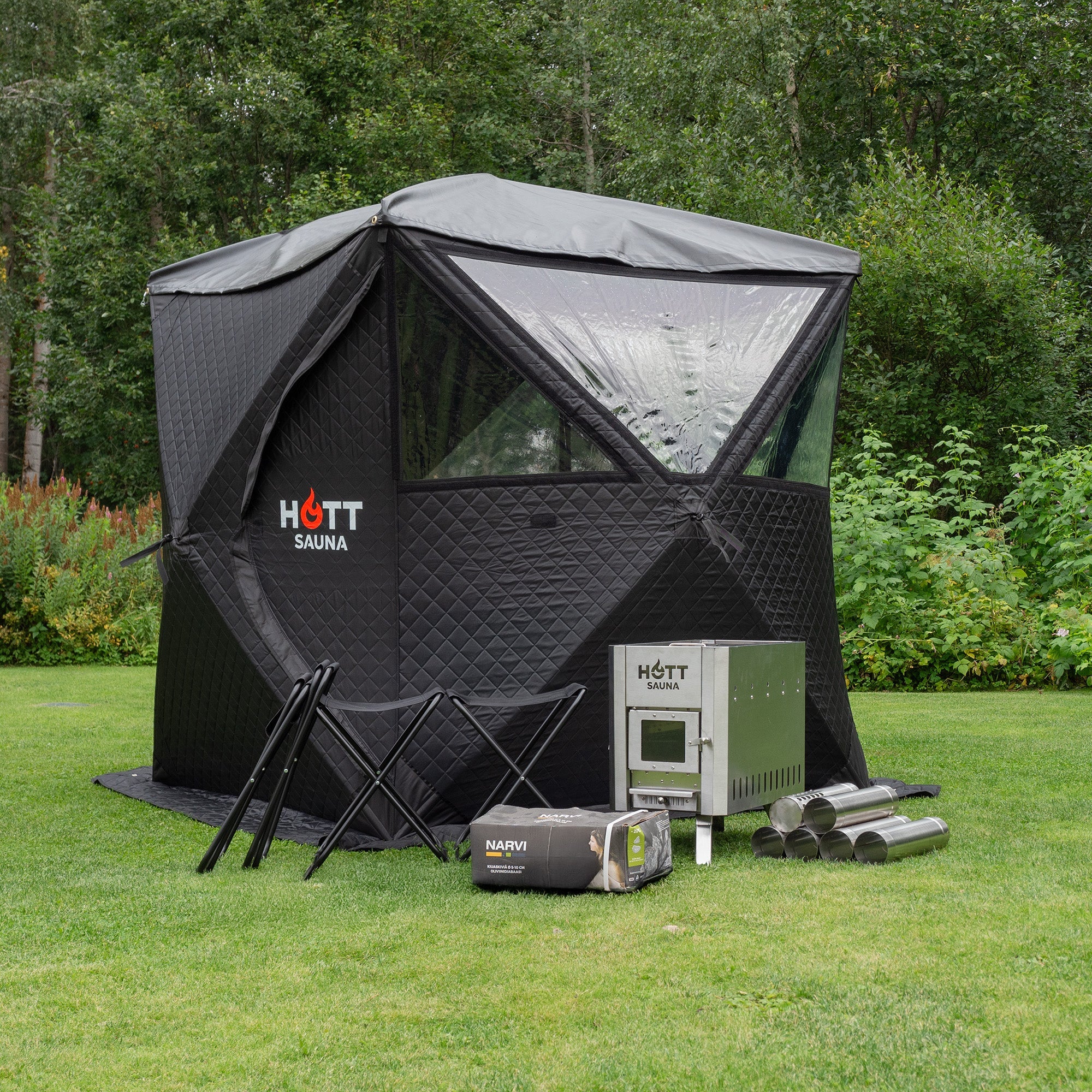 Bastutält Glöden ❘ PLUS - Hott Sauna - Sauna tent - Bastutält