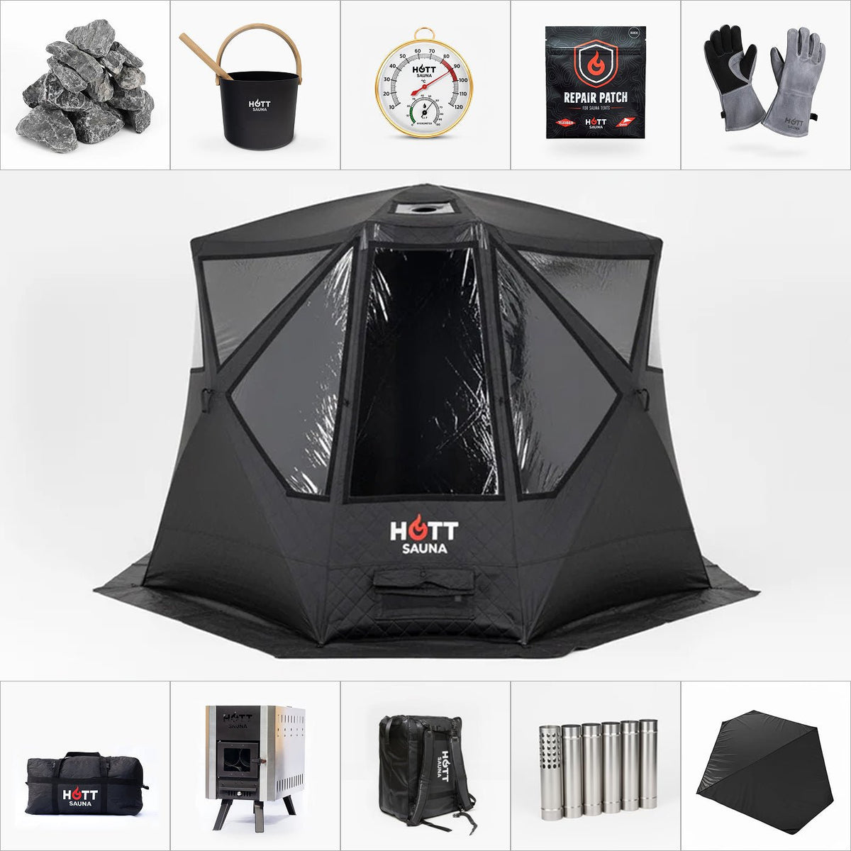 Flamman | PRO - Hott Sauna - Sauna tent - Bastutält